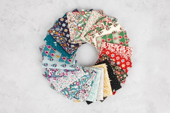 Liberty A Woodland Christmas Fat Quarter Bundle by Riley Blake Designs