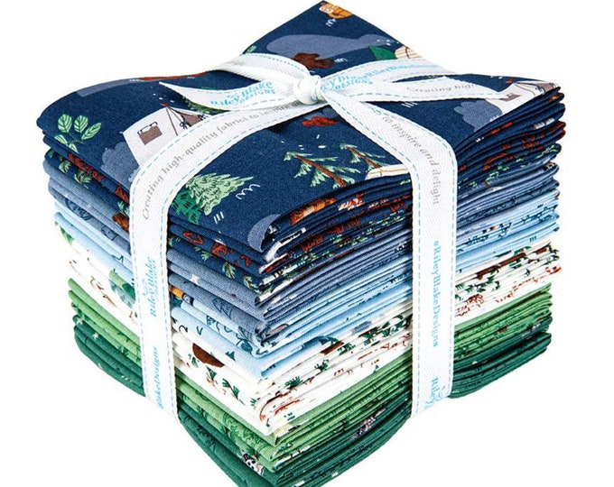 Fat Quarter, Half or One Yard Camp Woodland Bundle by Riley Blake ...