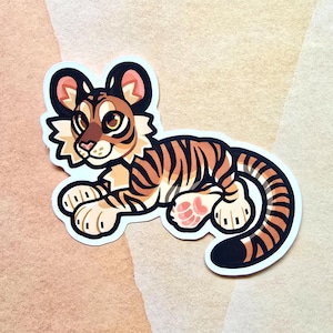 Tiger Stickers (Weatherproof Vinyl)