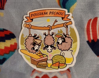 Possum Picnic Stickers