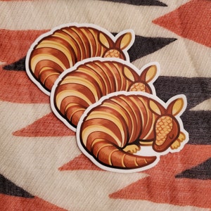 Gürteltier Croissant Sticker