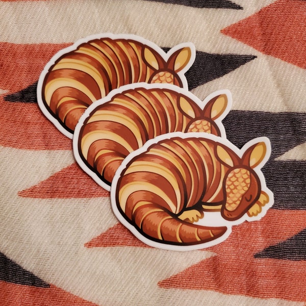 Armadillo Croissant Sticker