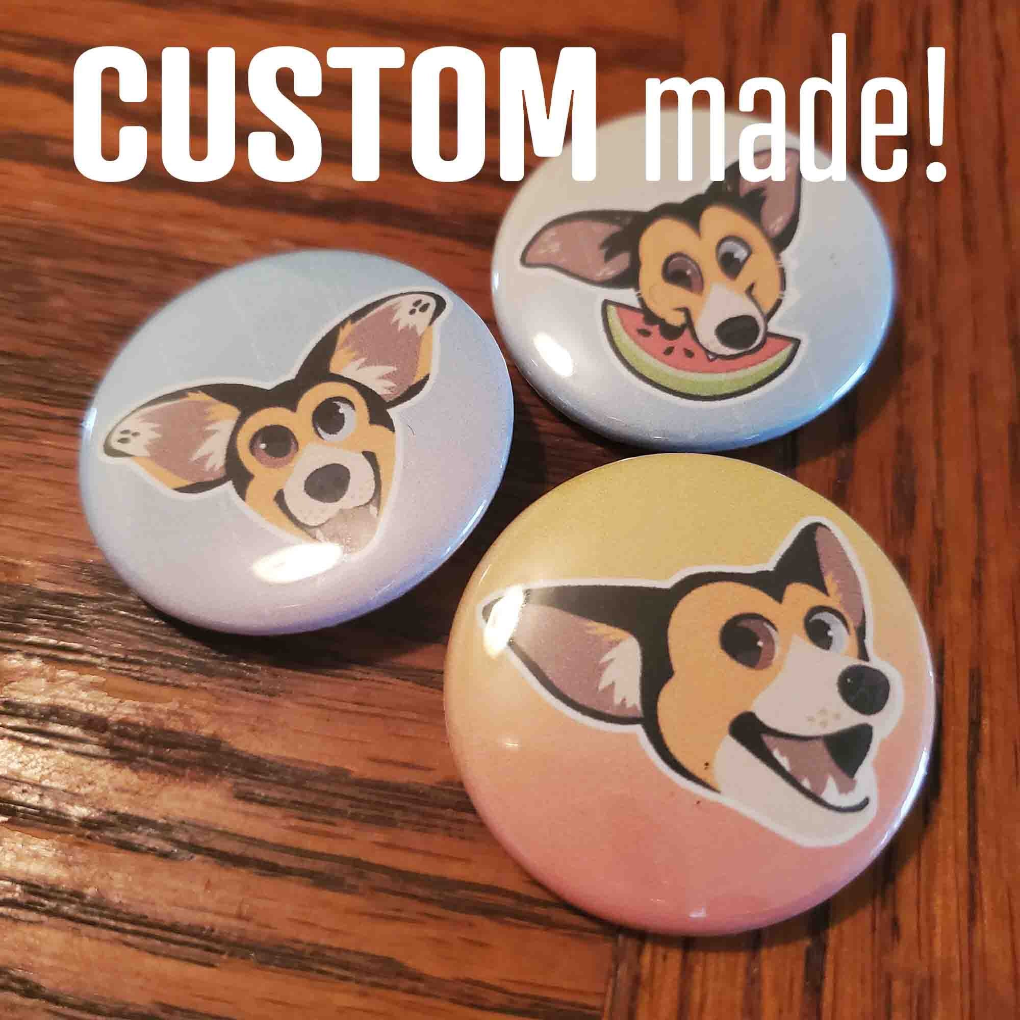 CUSTOM Pinback Buttons - Etsy