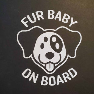 Fur Baby on Board Decal