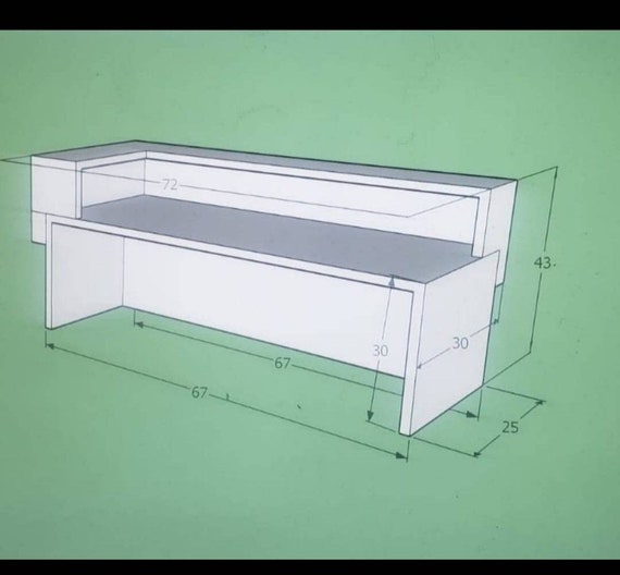 Left Facing L Shape In Top Reception Desk 30 Deep Hong Kong Shape In Top Reception Desk, How Deep Should A Reception Desk Be