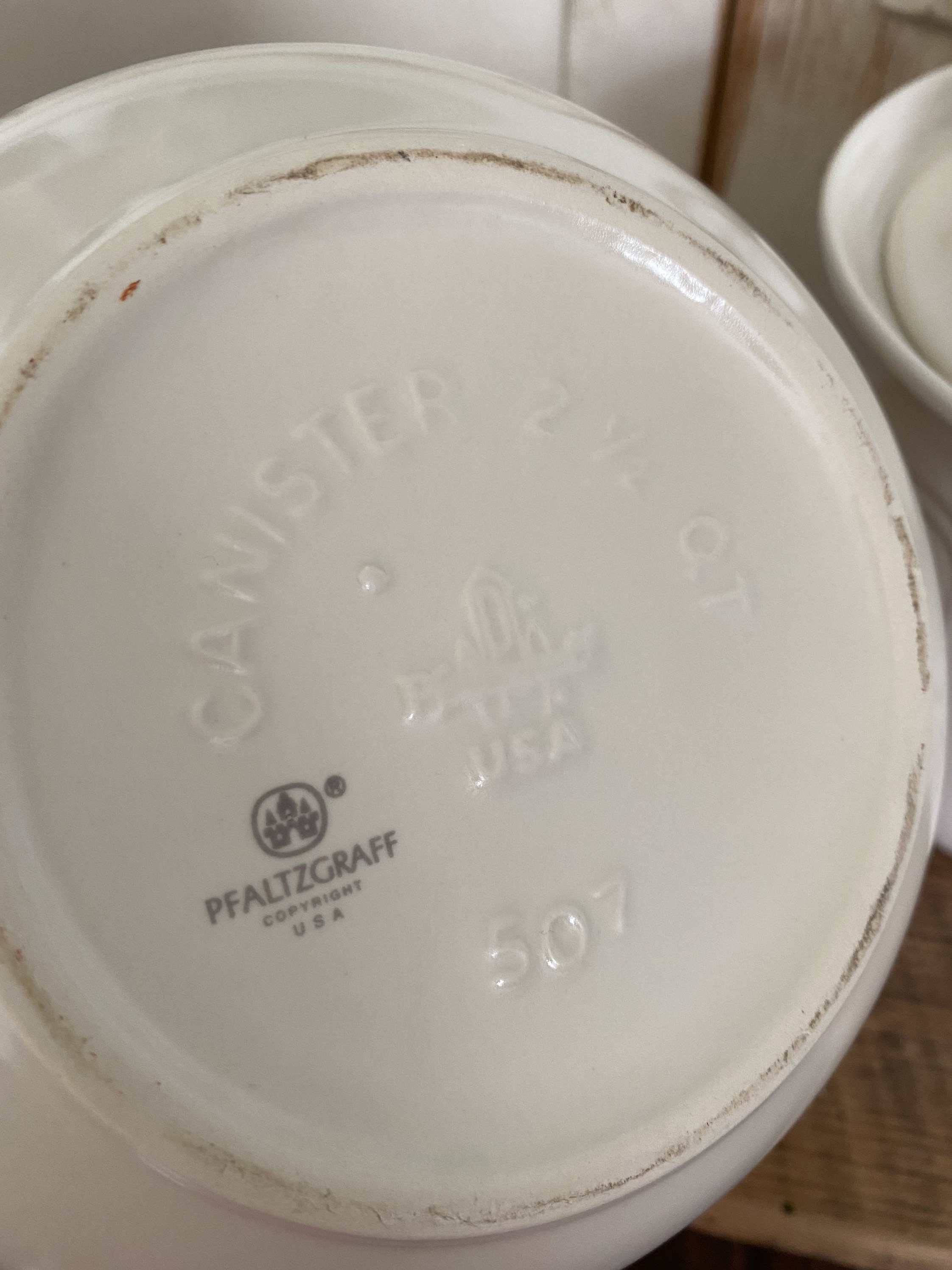 Pfaltzgraff Stoneware Tea Rose Canisters Etsy