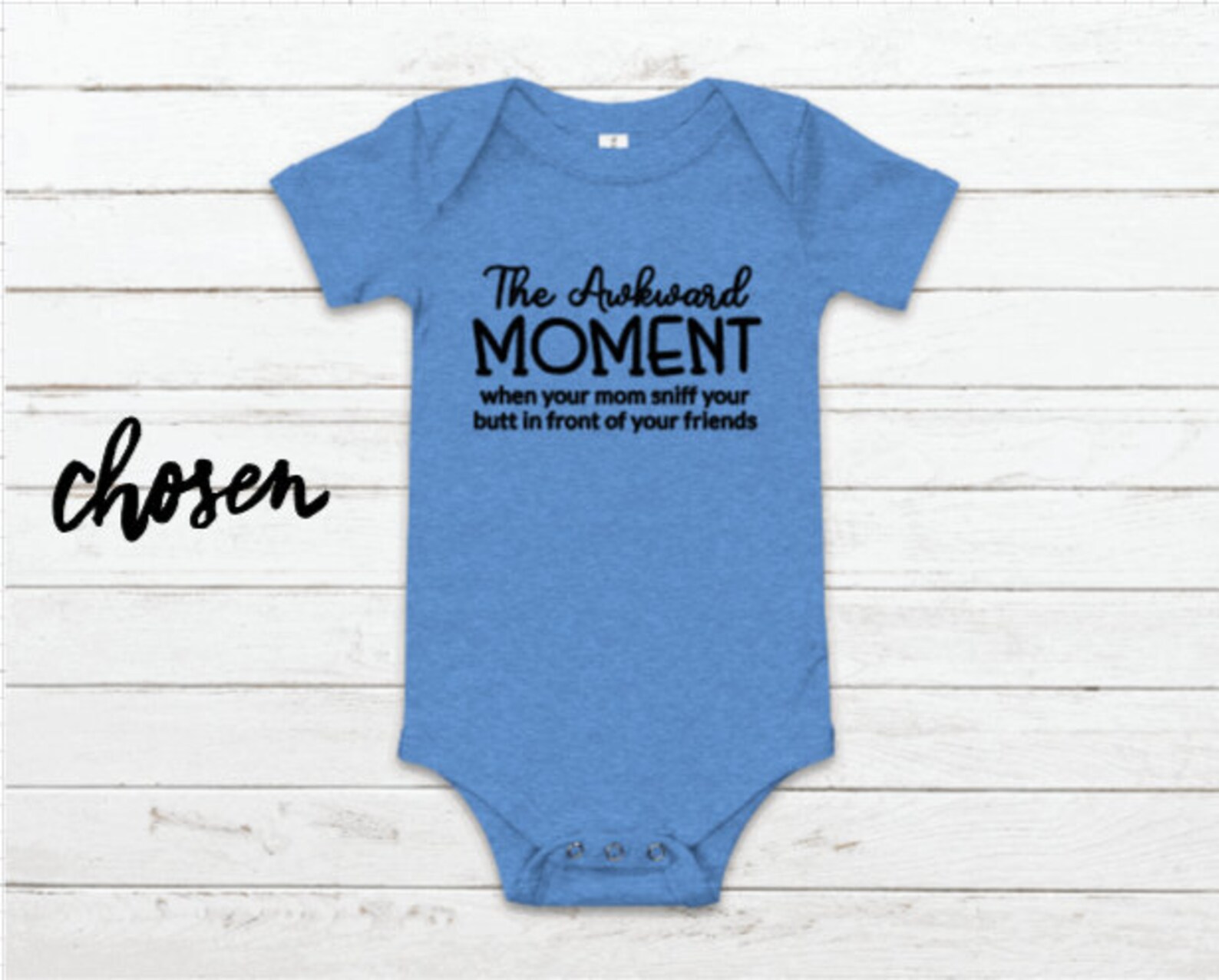 ChosenOne Awkward Moment Funny Baby Onesie Breastfeeding Etsy