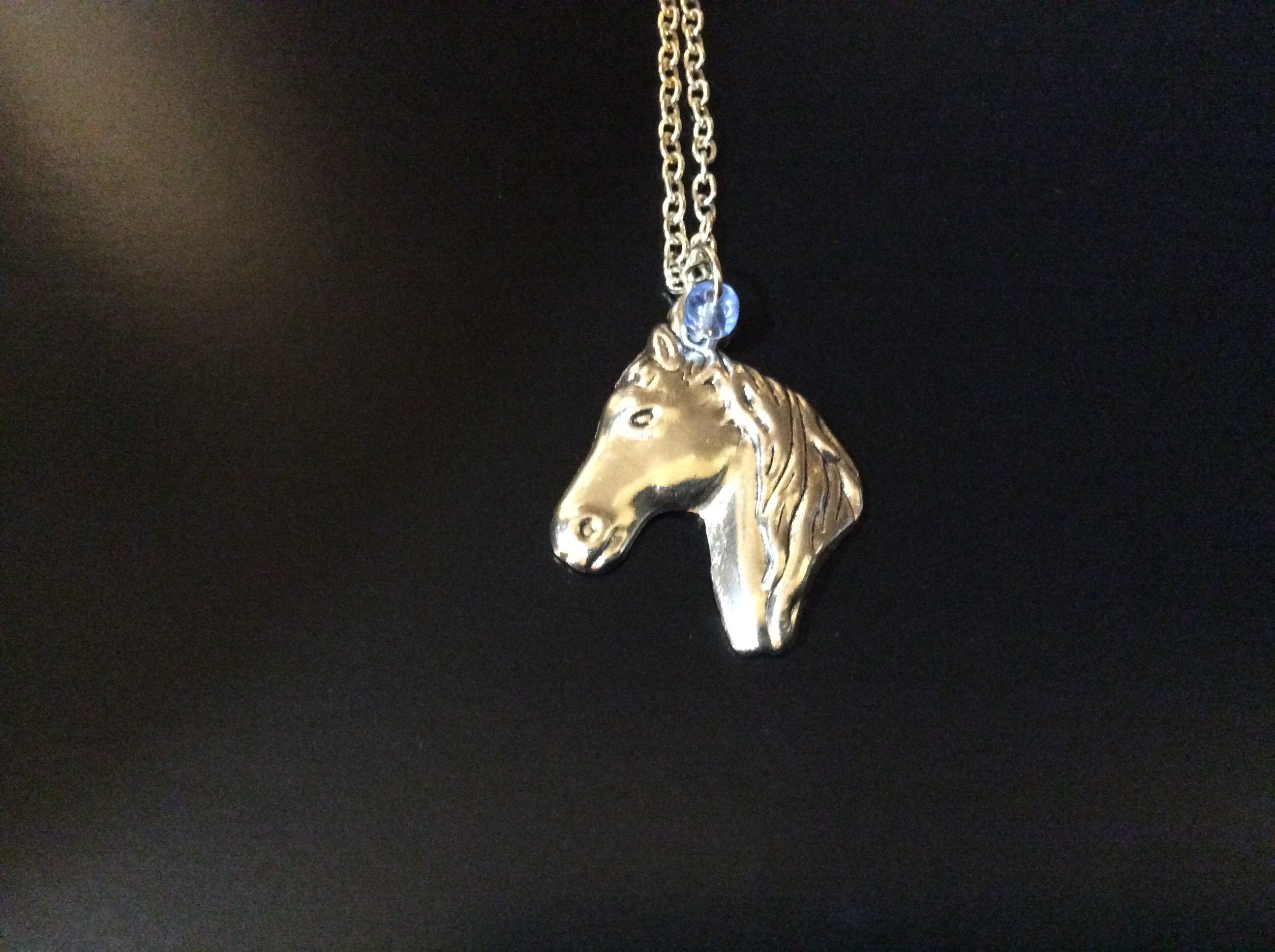 Horse chain necklace Etsy