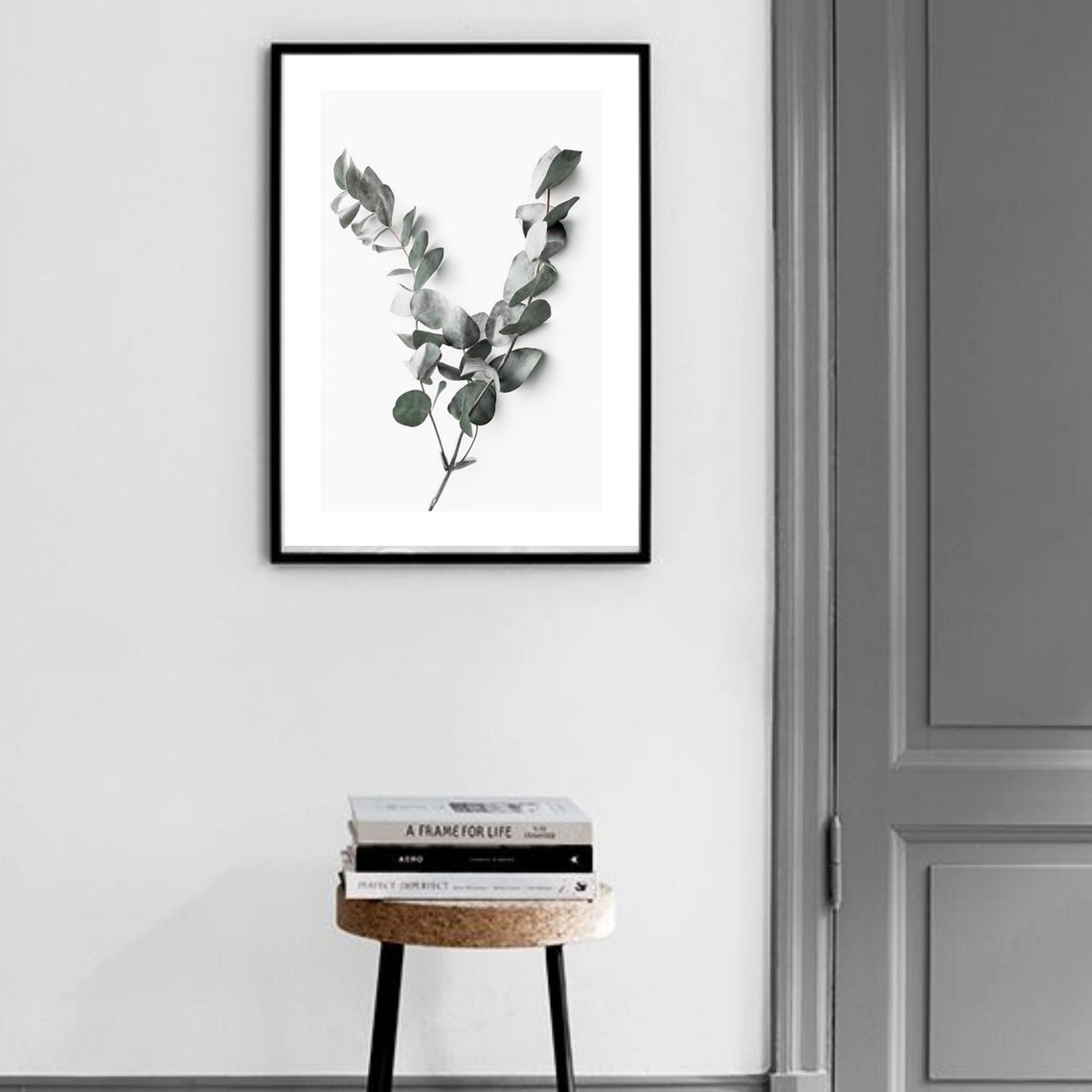 Black and white Modern wall art print set black and white | Etsy