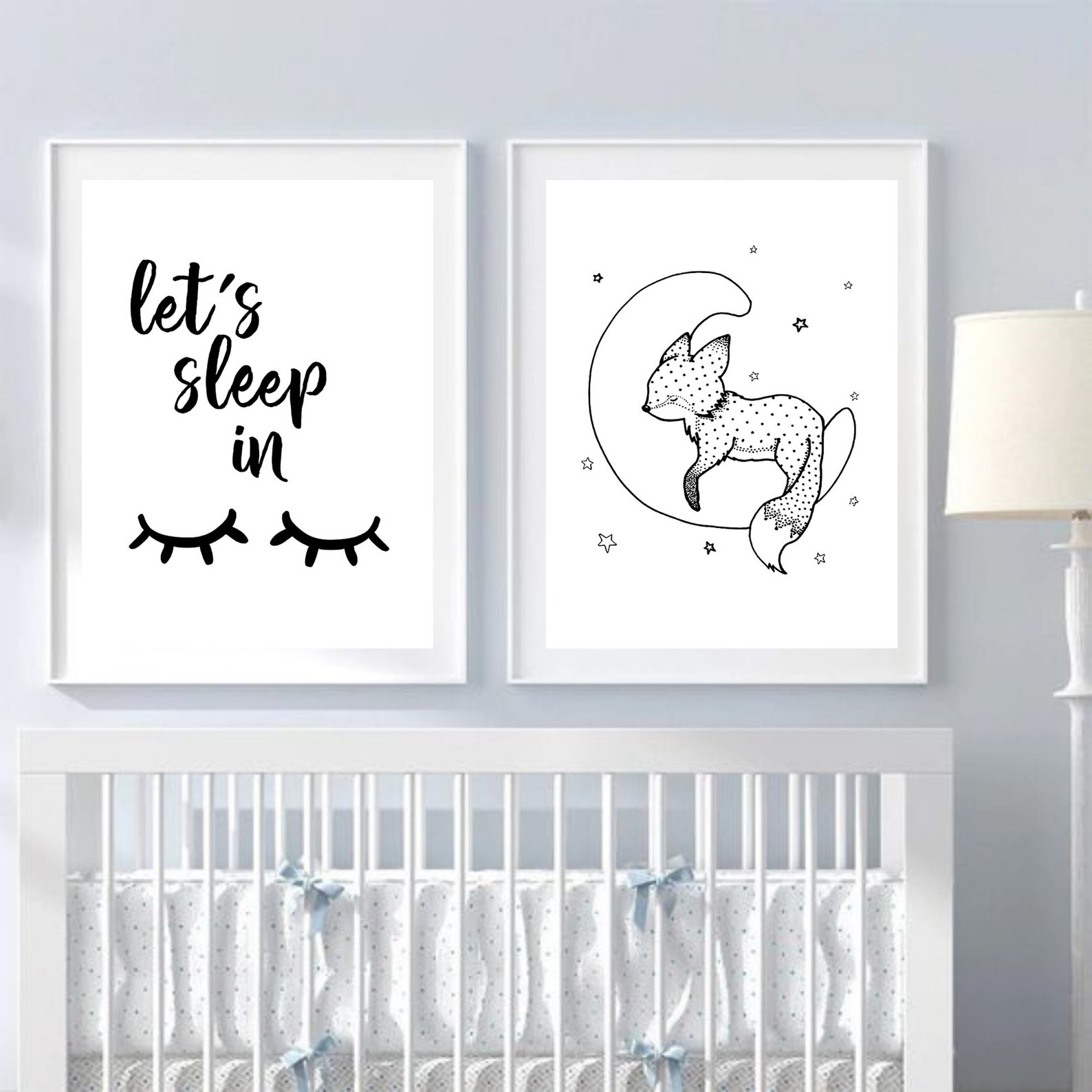 Black and white nursery wall art nursery wall art printables Etsy