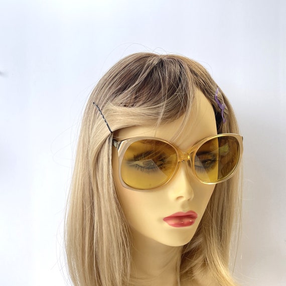 Vintage70s Womens sunglasses With Custom Made Gol… - image 3