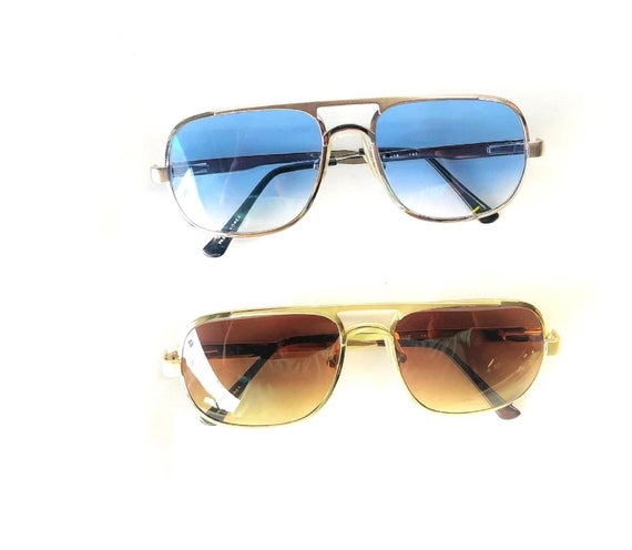 Vintage Double Bridged Sunglasses (Lot Of Two) wi… - image 1