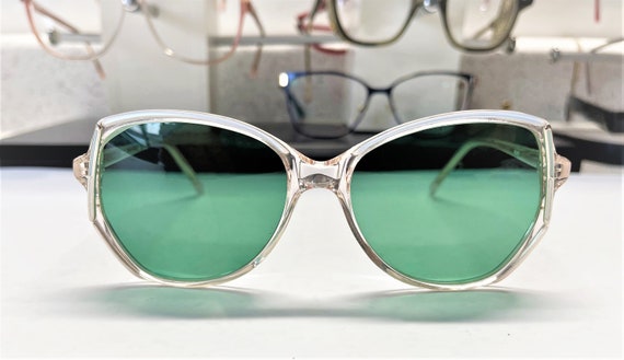 VINTAGE 80s Women's Sunglasses With Custom Made E… - image 4