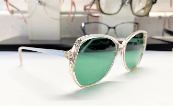 VINTAGE 80s Women's Sunglasses With Custom Made E… - image 8