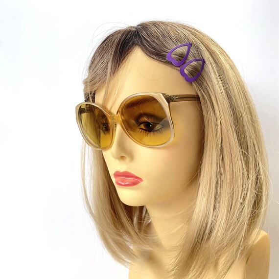 Vintage70s Womens sunglasses With Custom Made Gol… - image 2