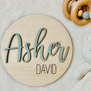 Baby Name Sign, Baby Announcement, Name Sign for Hospital, Baby Arrival Sign, Newborn Photo Prop, Baby Shower Gift, Birth Announcement Sign