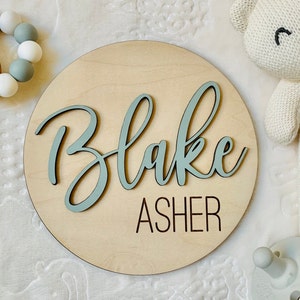 Baby Name Sign, Baby Announcement, Name Sign for Hospital, Baby Arrival Sign, Newborn Photo Prop, Baby Shower Gift, Birth Announcement Sign