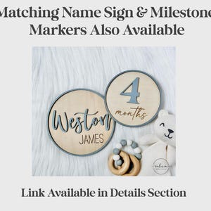 Baby Announcement Sign | Personalized Birth Stat & Footprint Board | Newborn Keepsake Gift | Hospital Photo Prop image 20