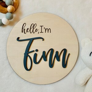 Baby Name Sign, Birth Announcement Sign, Baby Name Announcement, Newborn Name Wood Sign, Baby Name Sign for Hospital, Name Announcement