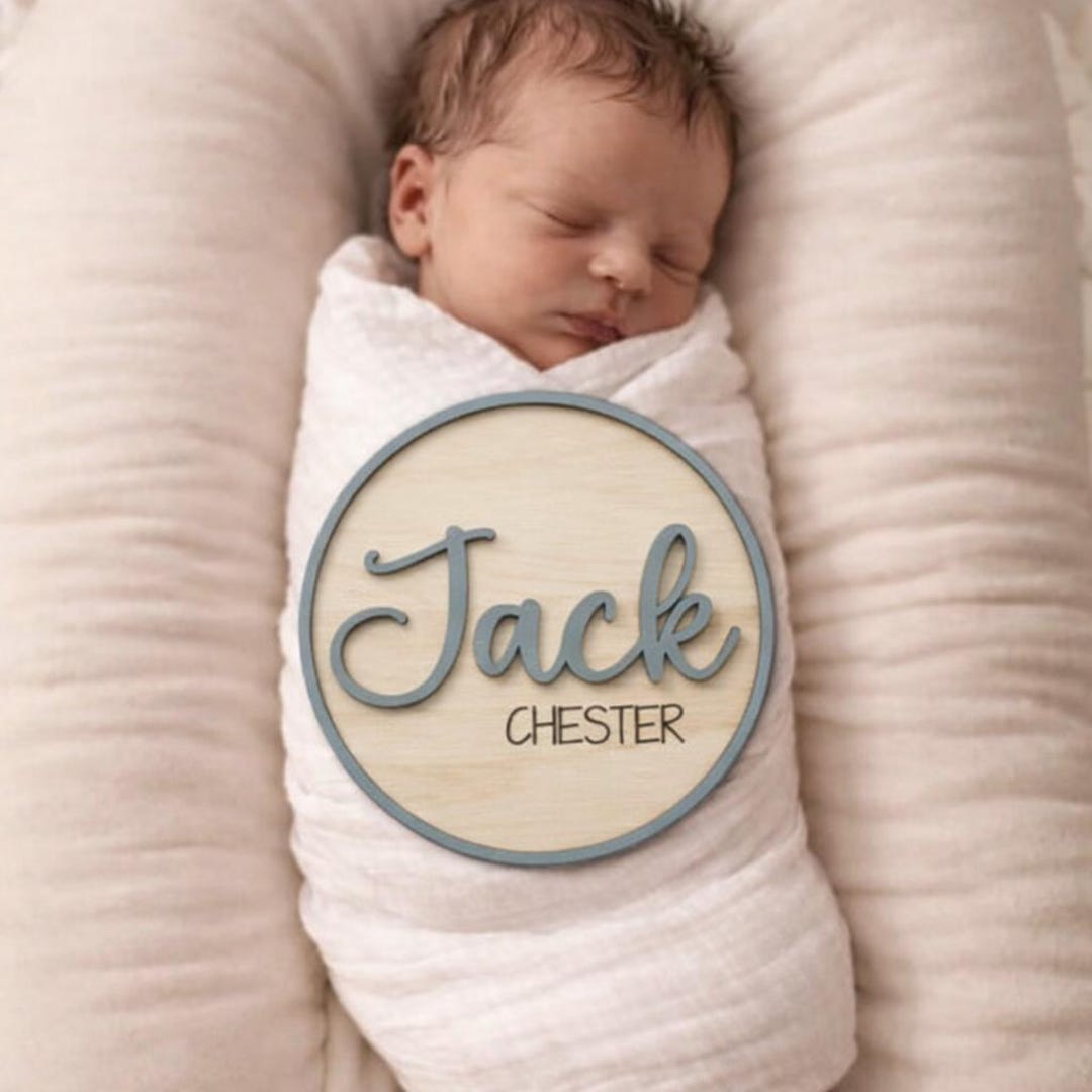 Personalized Baby Name Sign | Birth Announcement Photo Prop | Hospital ...