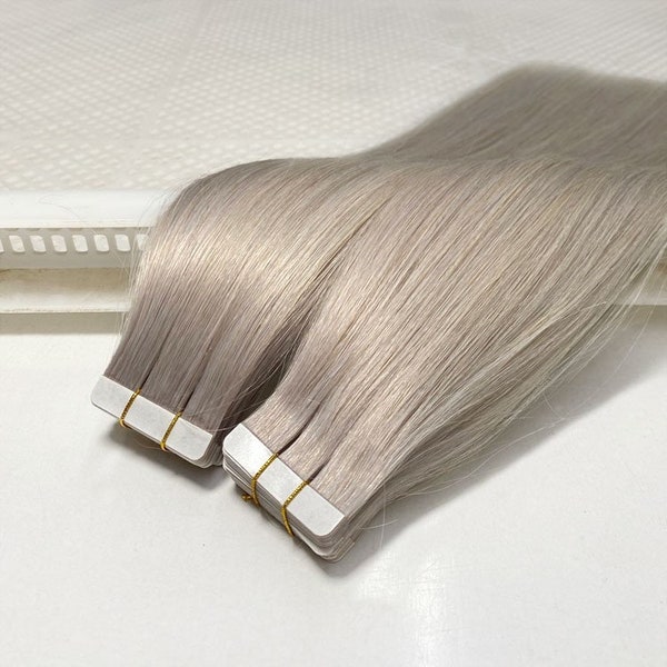 Clip in Grey Hair Extensions - Etsy