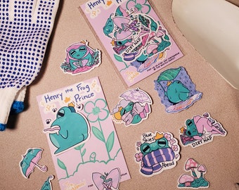 Cute Cartoon Frogs Gift Wrapping Froggo Heads Washi Tape Scrapbooking Tape Stationery Tape Wrapping Fun Illustration Frogs