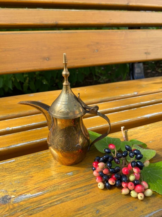 Vintage Big Beautiful Turkish Jug Brass Pitcher Oriental - Etsy
