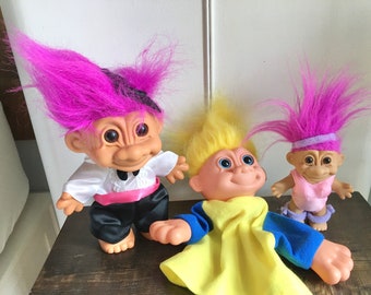 vintage troll dolls 1990s