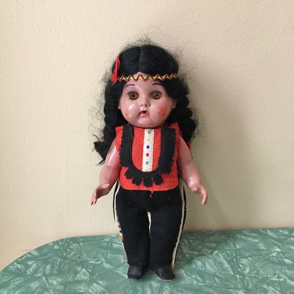 Beautiful Rare Vintage Reliable Black Baby Doll made in Canada