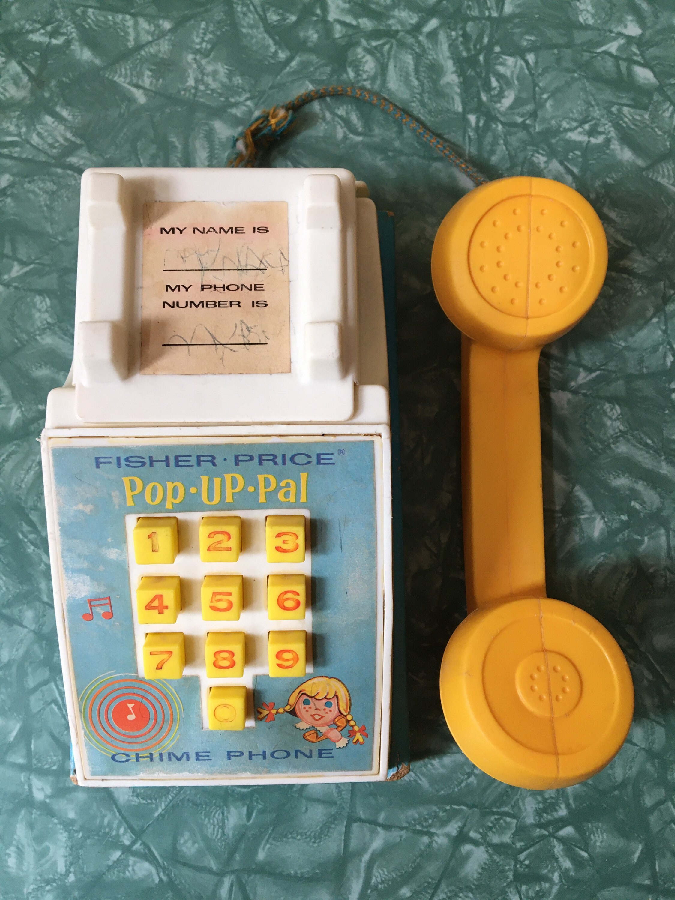 Vintage Fisherprice Pop up Pal Chime Phone Etsy