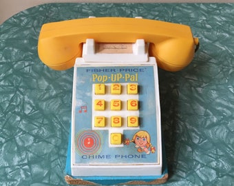 Vintage Fisher-Price Pop Up Pal Chime Phone