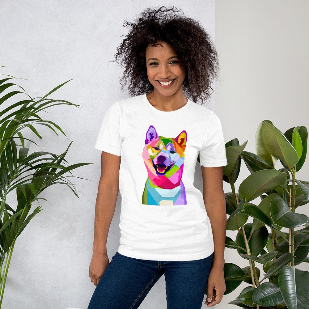 Shiba Inu Pop Art Unisex T-shirt Shirt With Sayings - Etsy