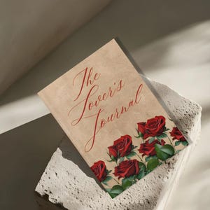 Diário do Amante Vintage, Caderno Romântico de Rosas e Borboletas, Diário Nostálgico para Cartas de Amor, Poesia e Reflexão