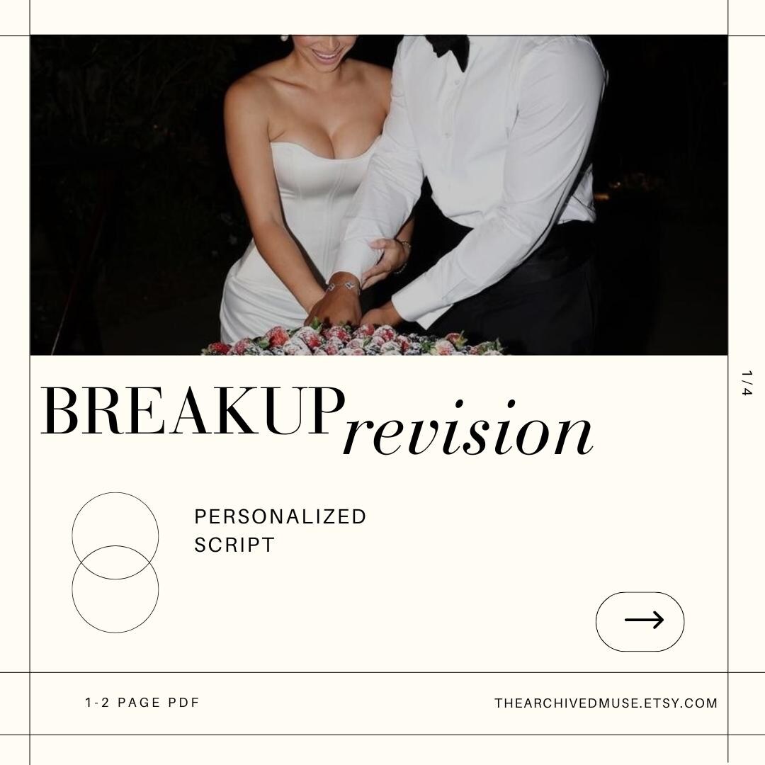 Breakup Revision Script | Personalized Relationship Timeline Rewrite ...