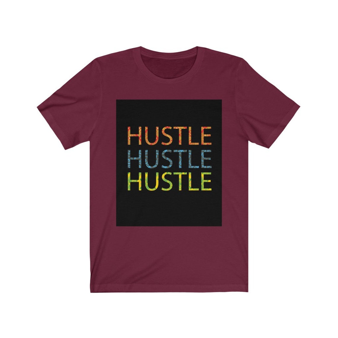 HUSTLE Unisex Short Sleeve Tee Etsy