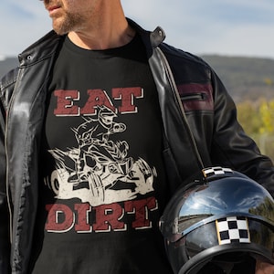 Eat Dirt Quad Biker Gift ATV Four Wheeler Quad Bike Lover Short-Sleeve Unisex T-Shirt