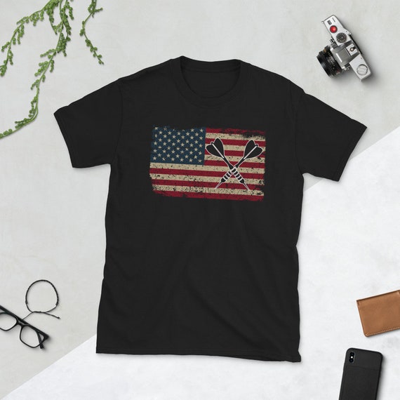 American Flag Darts T-Shirt I Proud Usa Dart Player Jersey American Flag Darts T-Shirt I Proud Usa Dart Player Jersey