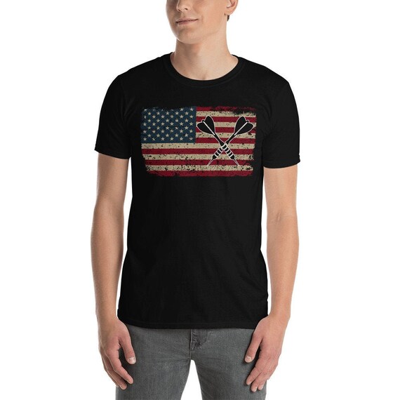 American Flag Darts T-Shirt I Proud Usa Dart Player Jersey American Flag Darts T-Shirt I Proud Usa Dart Player Jersey