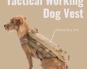 Tactical Working Dog Vest | K9 Tactical | Pet Harnesses | Large Size