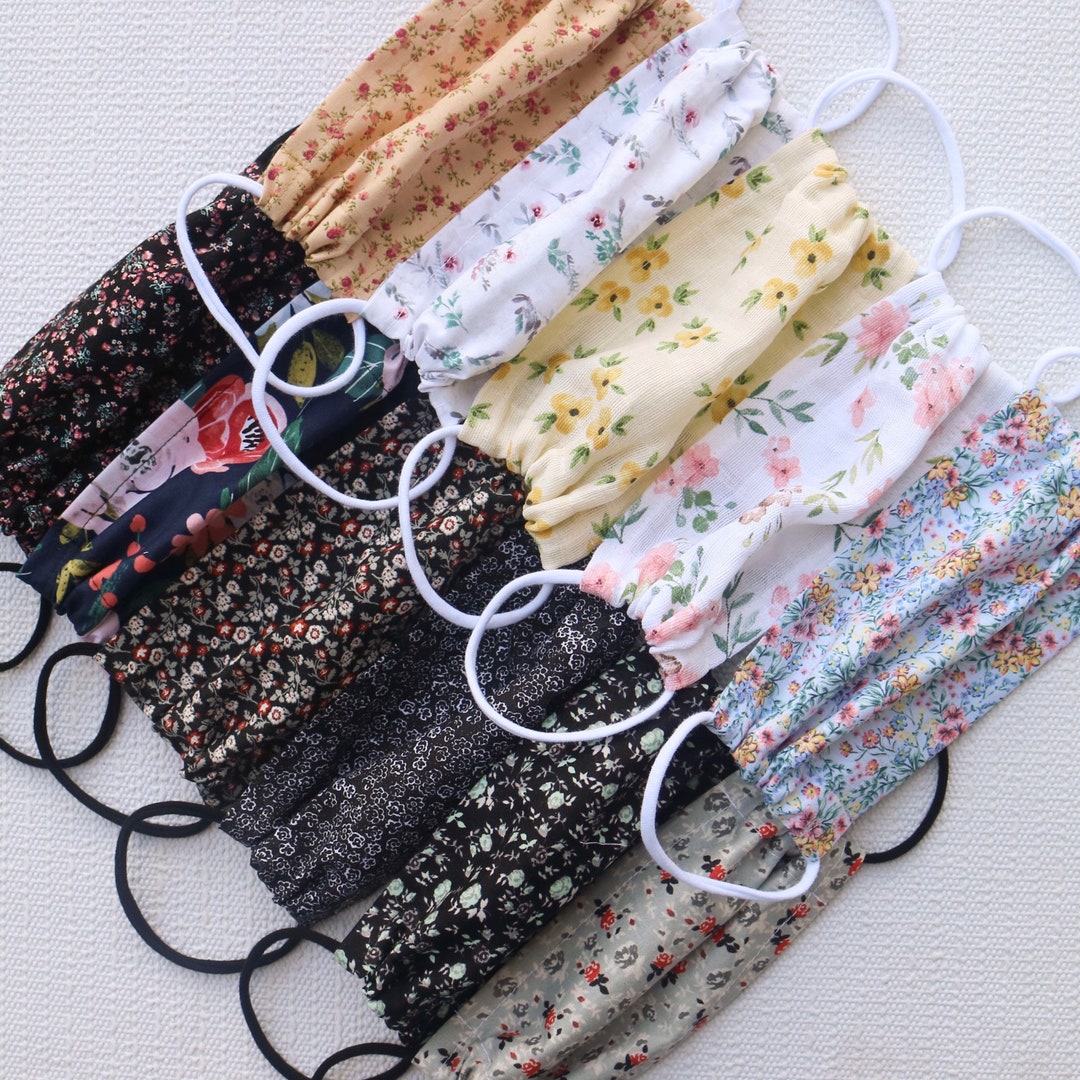 Spring Floral Single Layer Face Mask/ Adult, Junior, Kids/ Breathable ...