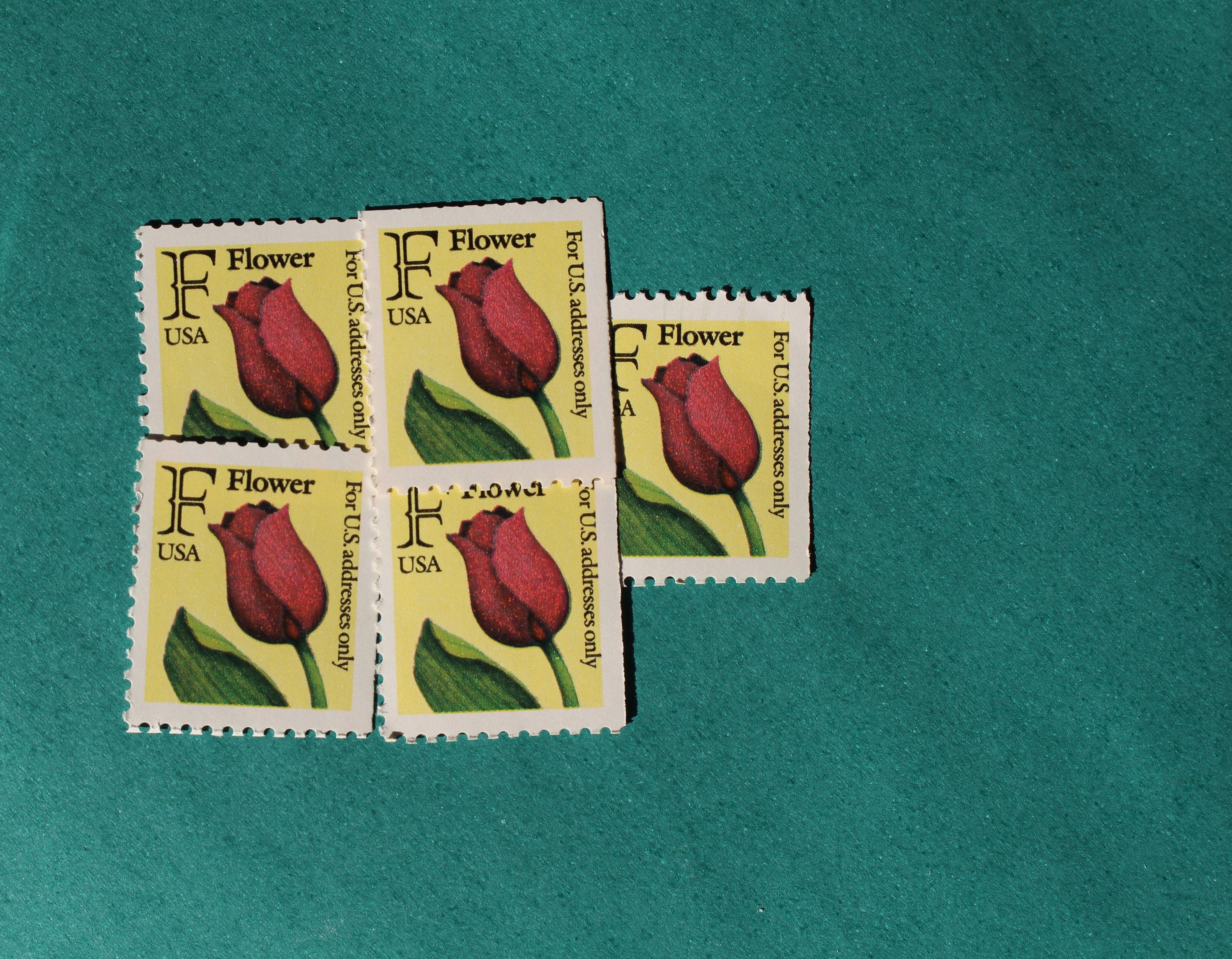 F Series Tulip Flower 29c US Postage Stamps / Vintage Unused Etsy