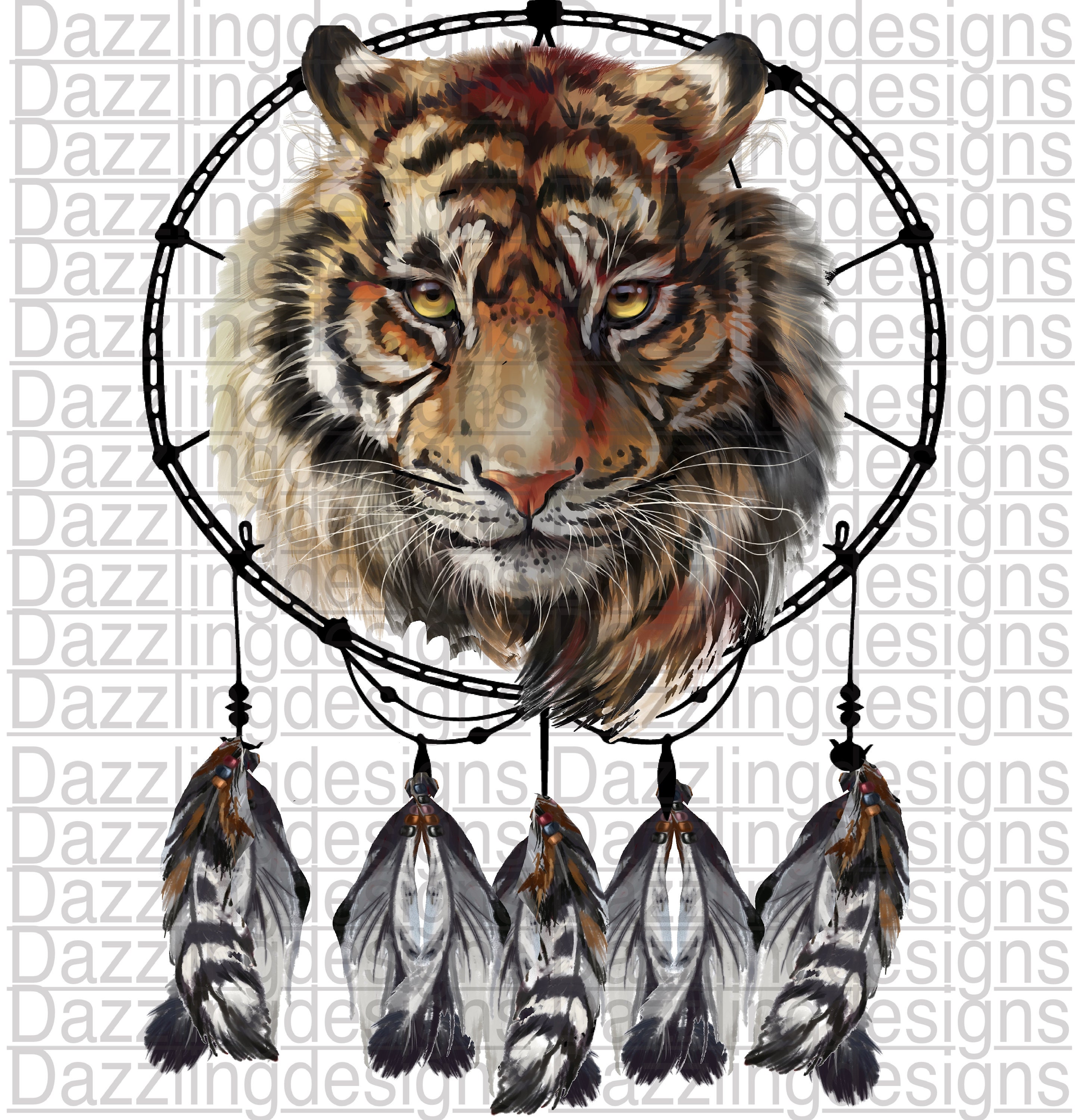 Call of the Wild Tiger Dream Catcher Etsy