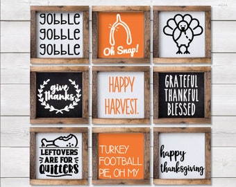 Happy Thanksgiving Sign//Decoration Vintage Sign