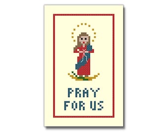 Our Lady Undoer of Knots, Cross Stitch Pattern, PDF File, Mary, Catholic