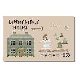 Haunting, The Woman in White, Classic Novel,  Cross Stitch Pattern, PDF File, Gothic, Ghost