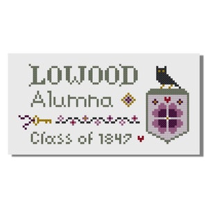 Jane Eyre, Lowood School, Cross Stitch Pattern, PDF File, Charlotte Bronte, Classic Novel