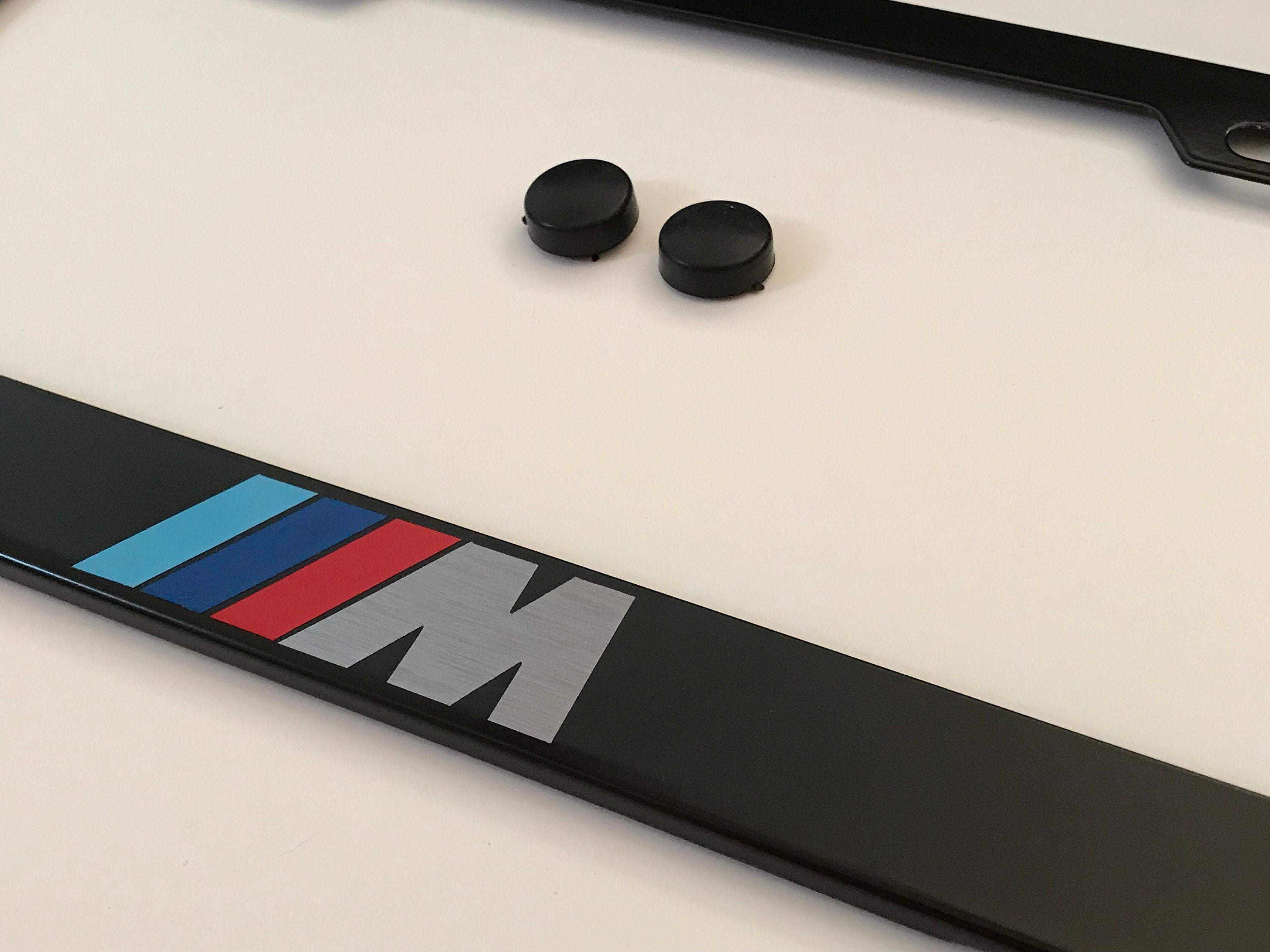 BMW M Logo Black Powder Coated Stainless Metal License Frame Etsy