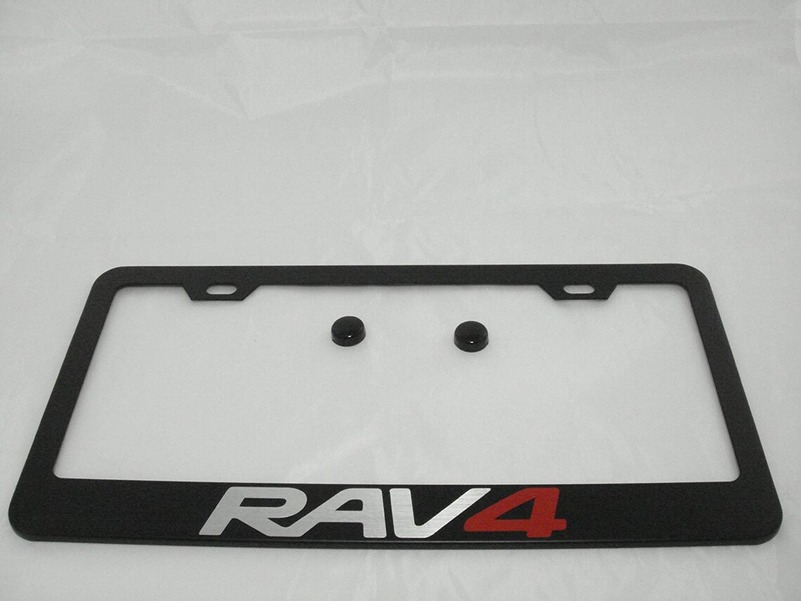 Toyota Rav4 Black Powder Coated Stainless Steel License Frame Etsy