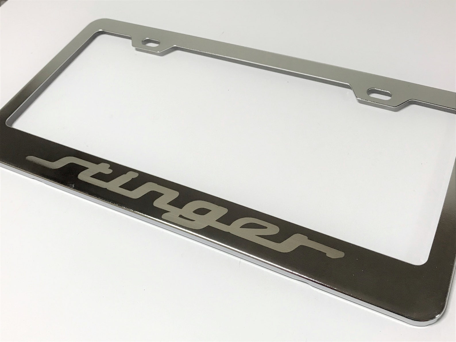 Kia K8 Stinger Mirror Chrome Stainless Steel License Frame Etsy