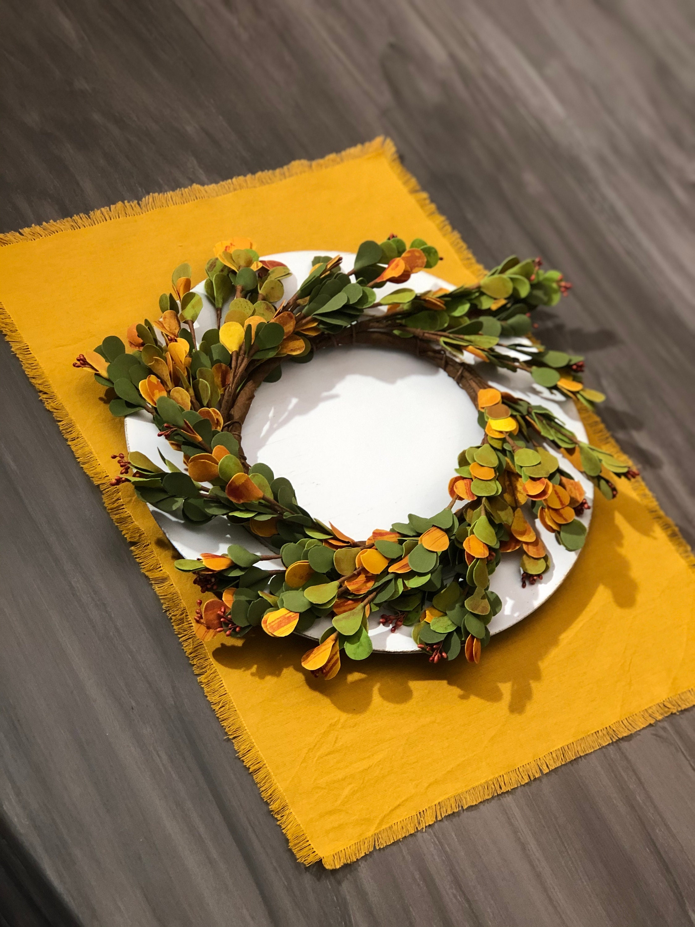 Mustard Cloth Placemats Set of 4 Etsy